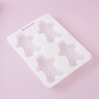4 Cavity Gingerbread Silicone Mold