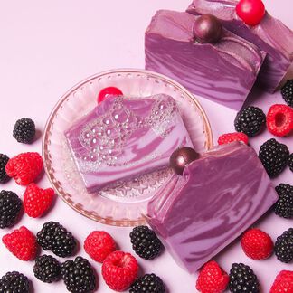 Blackberry Swirl Soap Project