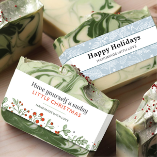 Printable Holiday Soap Bands
