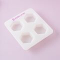 4 Cavity Hexagon Silicone Mold - 1 Mold