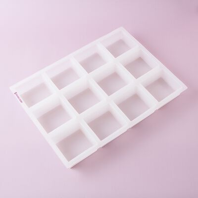 12 Cavity Square Batch Silicone Mold