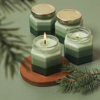 Frosted Fir Layered Candle Project