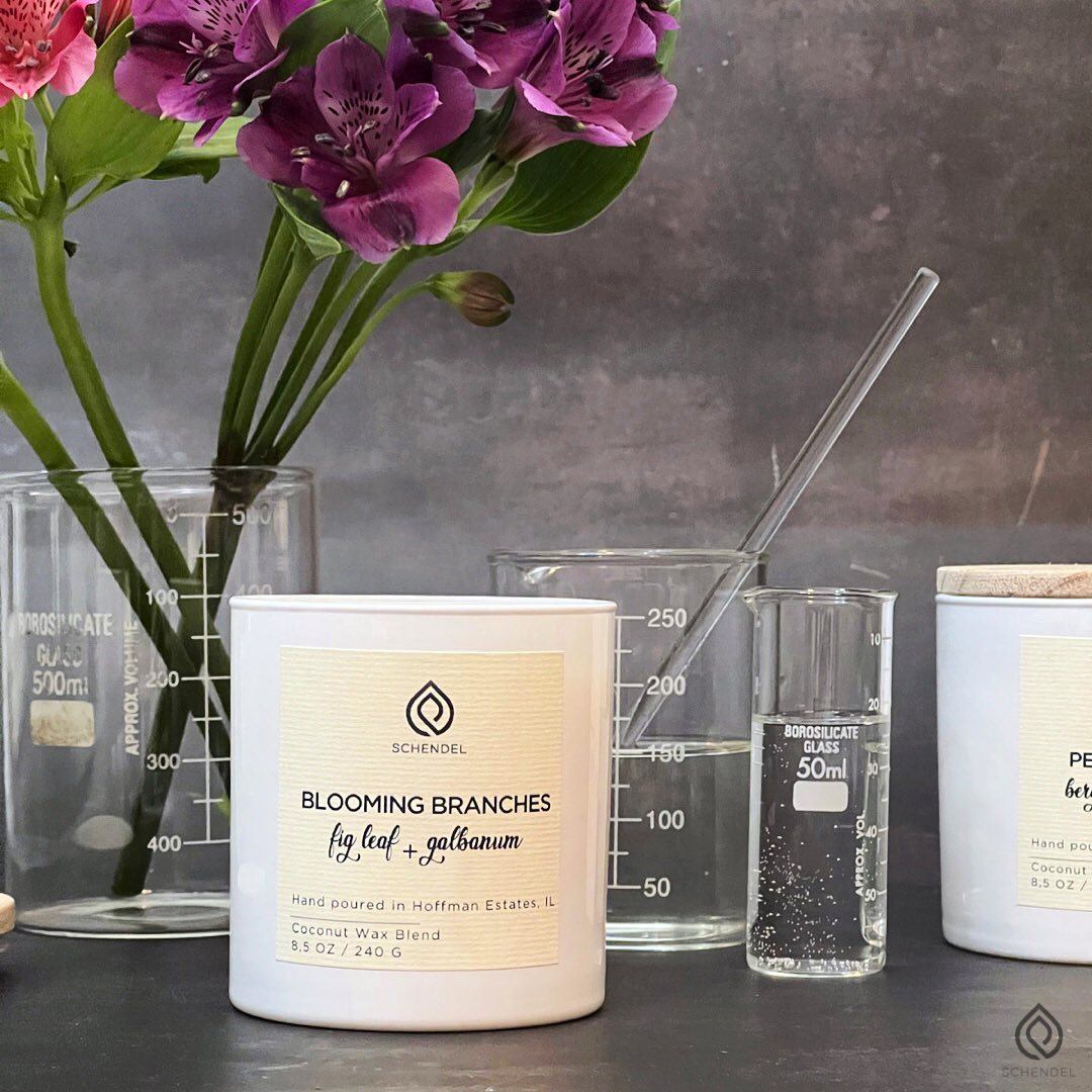 schendel home scents blooming branches
                candles | bramble berry