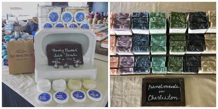 farmers market displays by old whaling
company