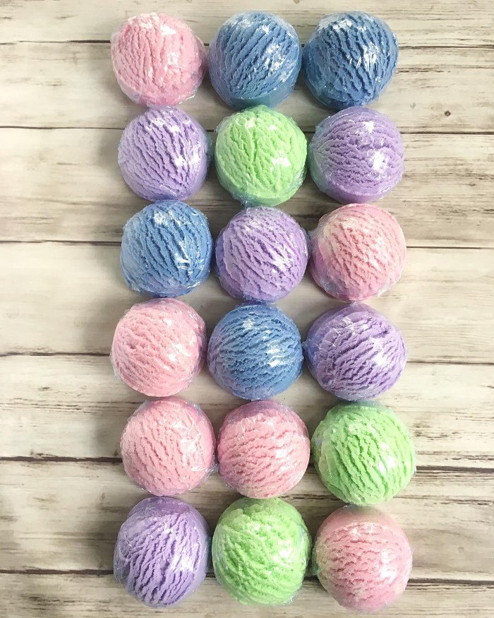bubble bath scoops by erie handmade