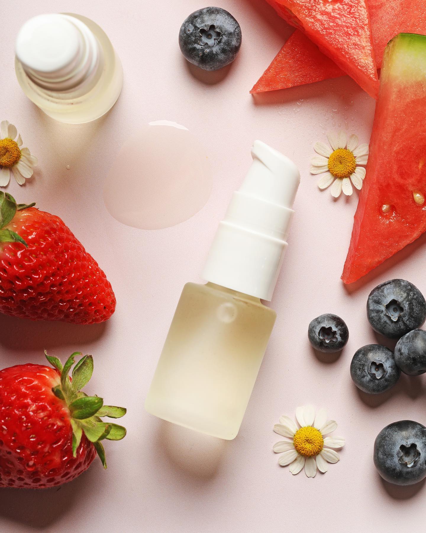 facial oil in a small pump bottle |
                bramble berry