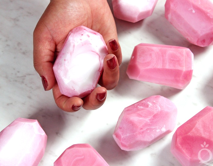 rose quartz melt and pour soap | bramble
berry