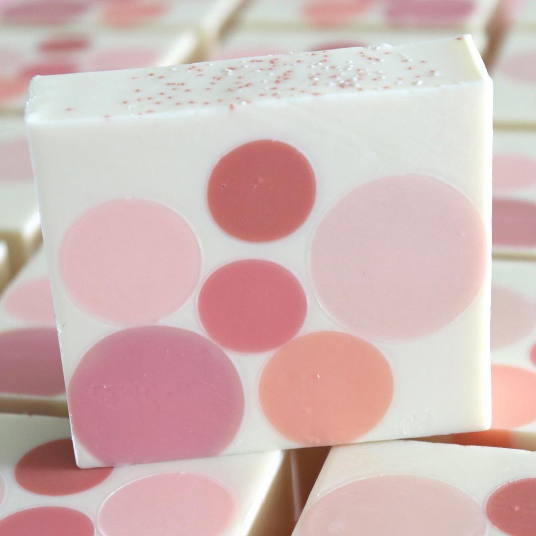 peach prosecco soap by soapish