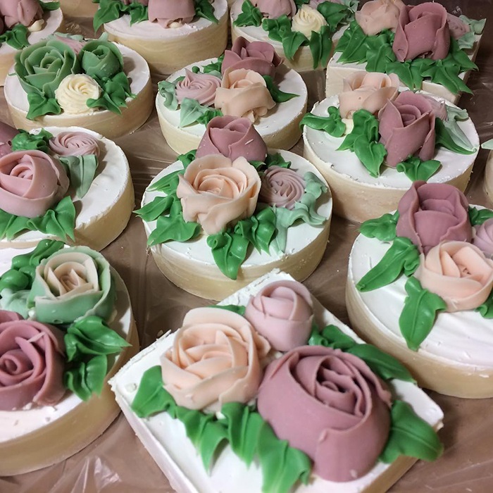 rose torte
                soaps by normal soap company