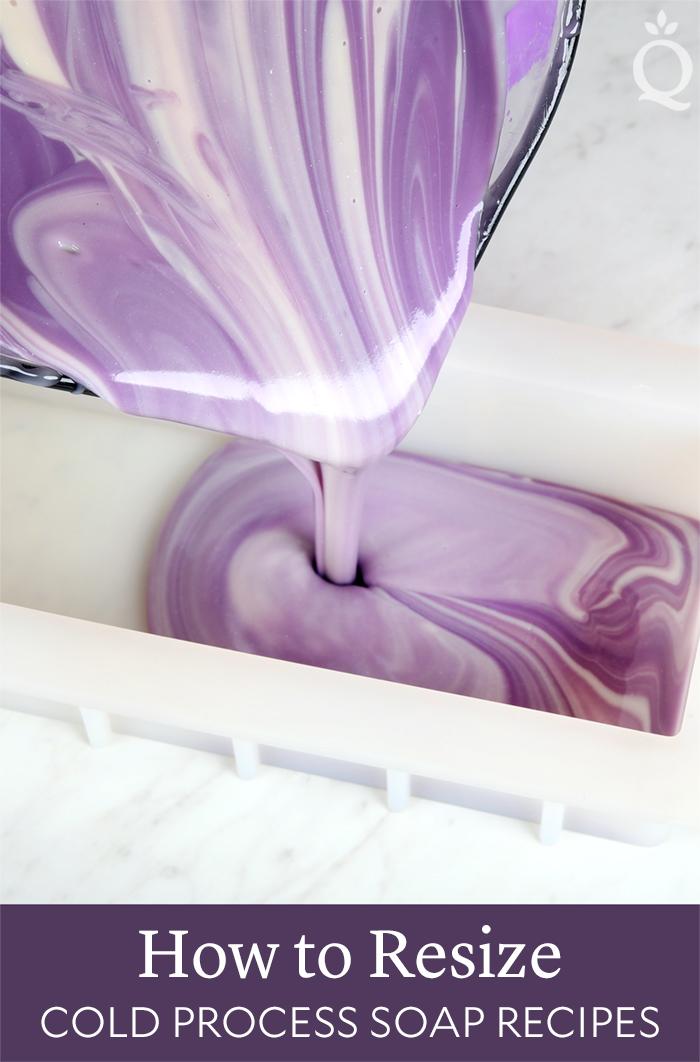 how
to resize cold process soap recipes | bramble berry