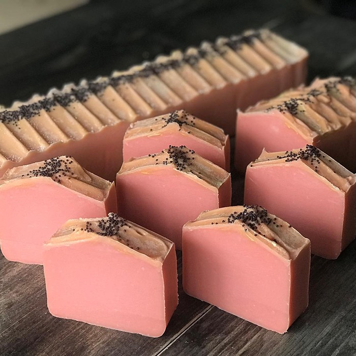 salt and
                shea pineapple papaya soap