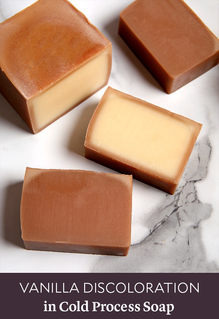 vanilla discoloration in soap | bramble berry