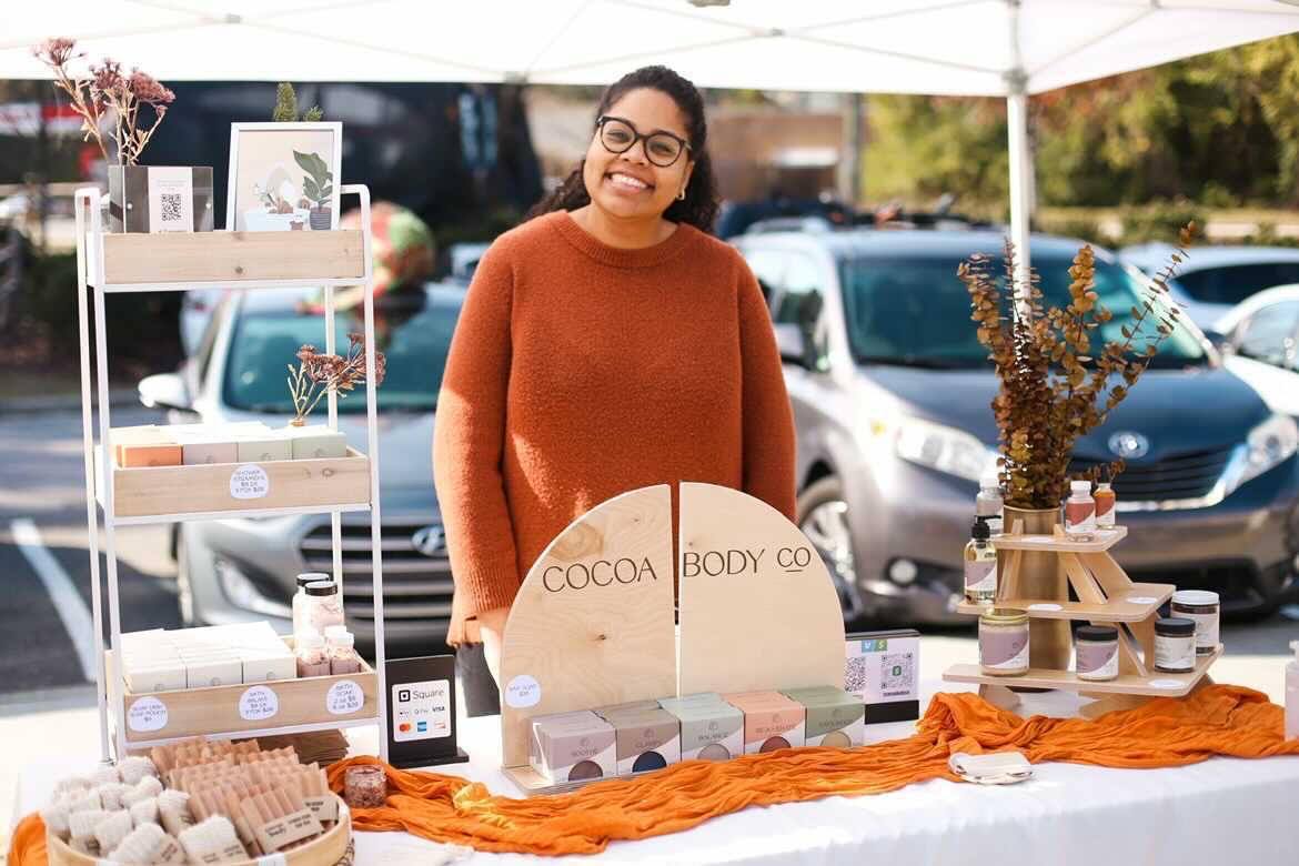 stephanie with cocoa body co | bramble berry