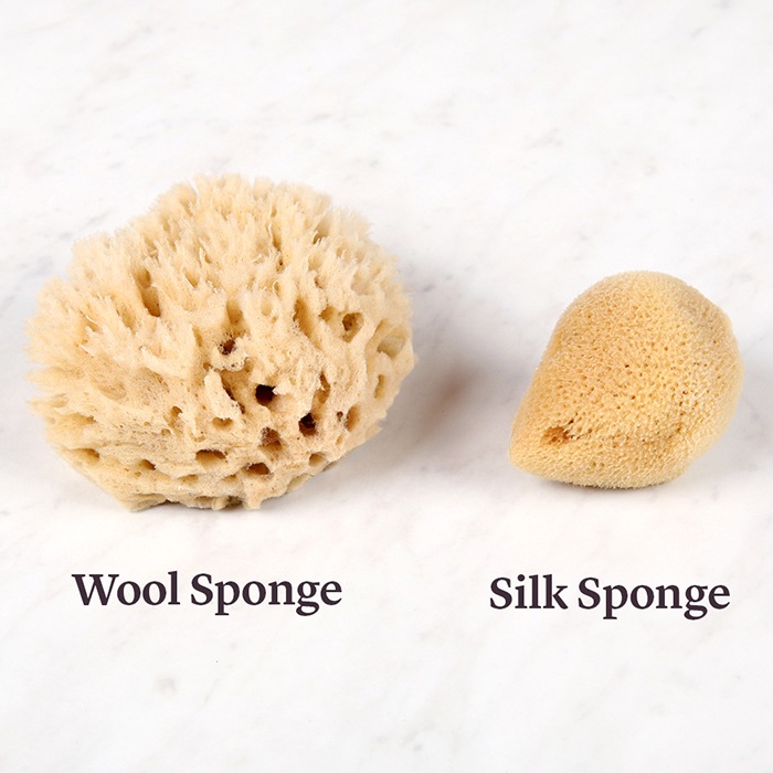 wool sponge and silk sponge | bramble
berry