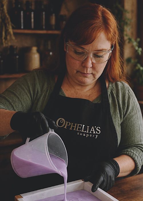 rose soap by ophelia's soapery