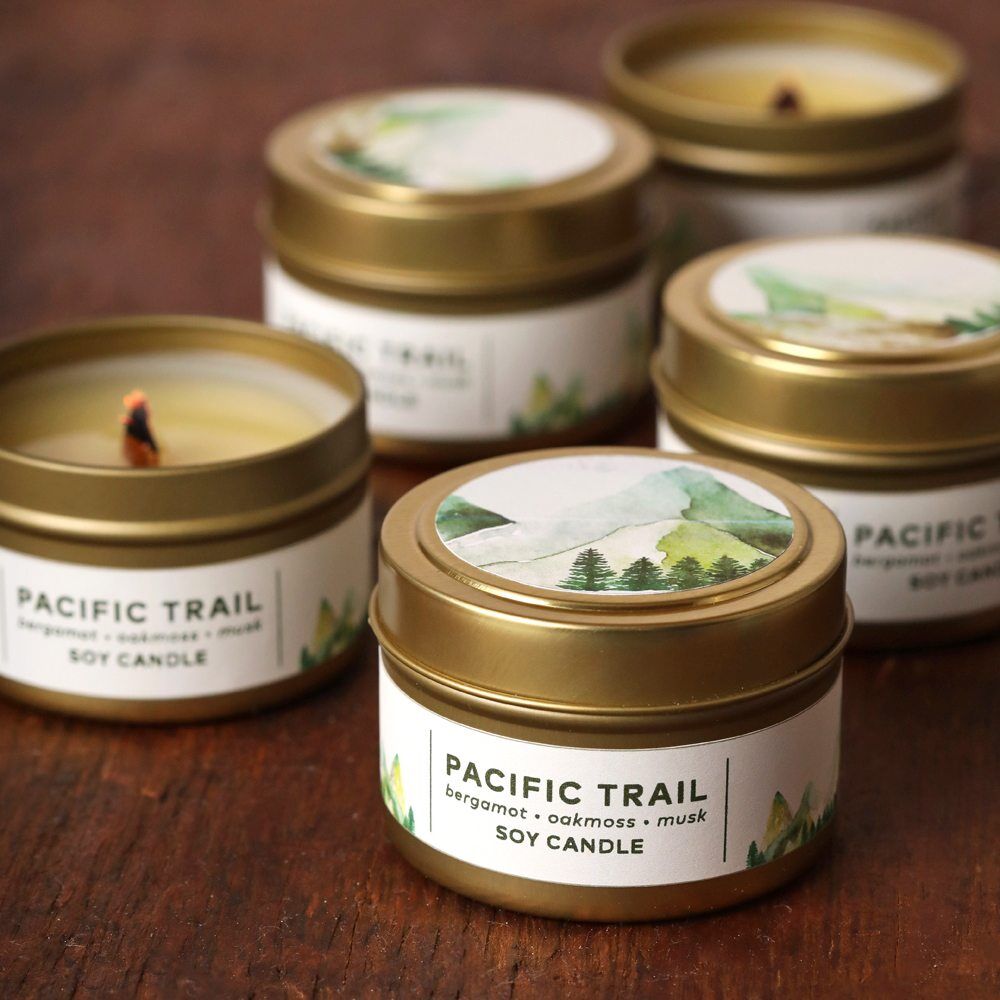 pacific
                trail soy wax candles