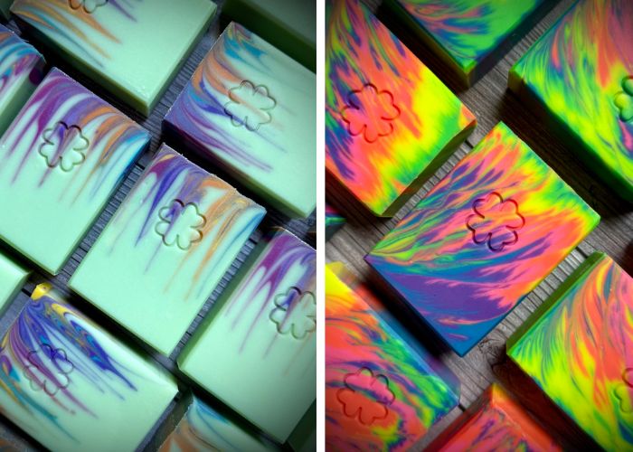 clover
                soapworks mahogany teakwood soap | bramble berry