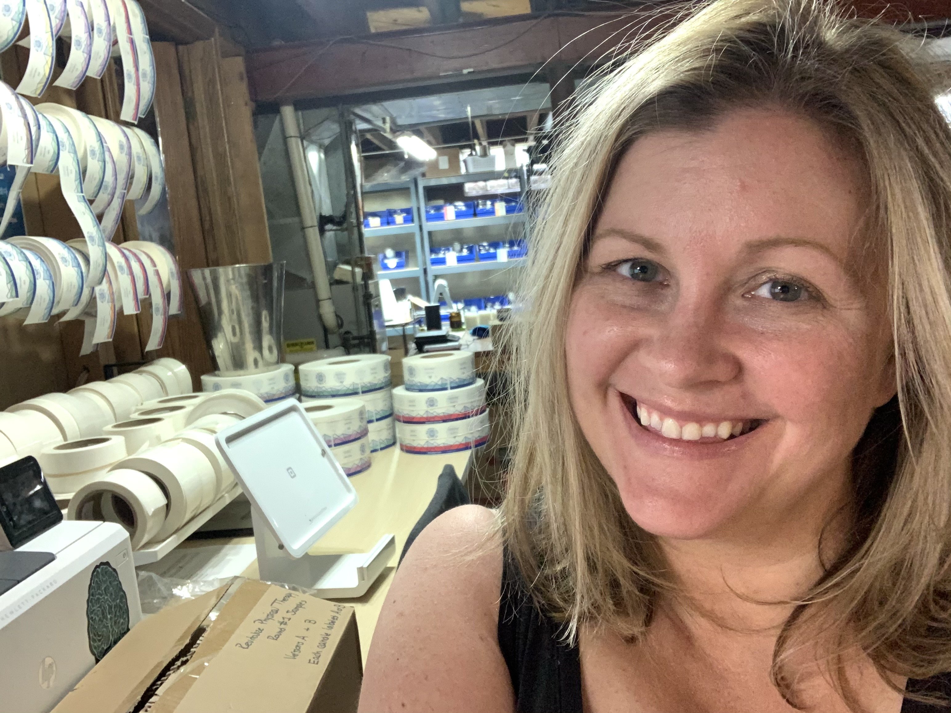 katie with big white yeti | bramble berry