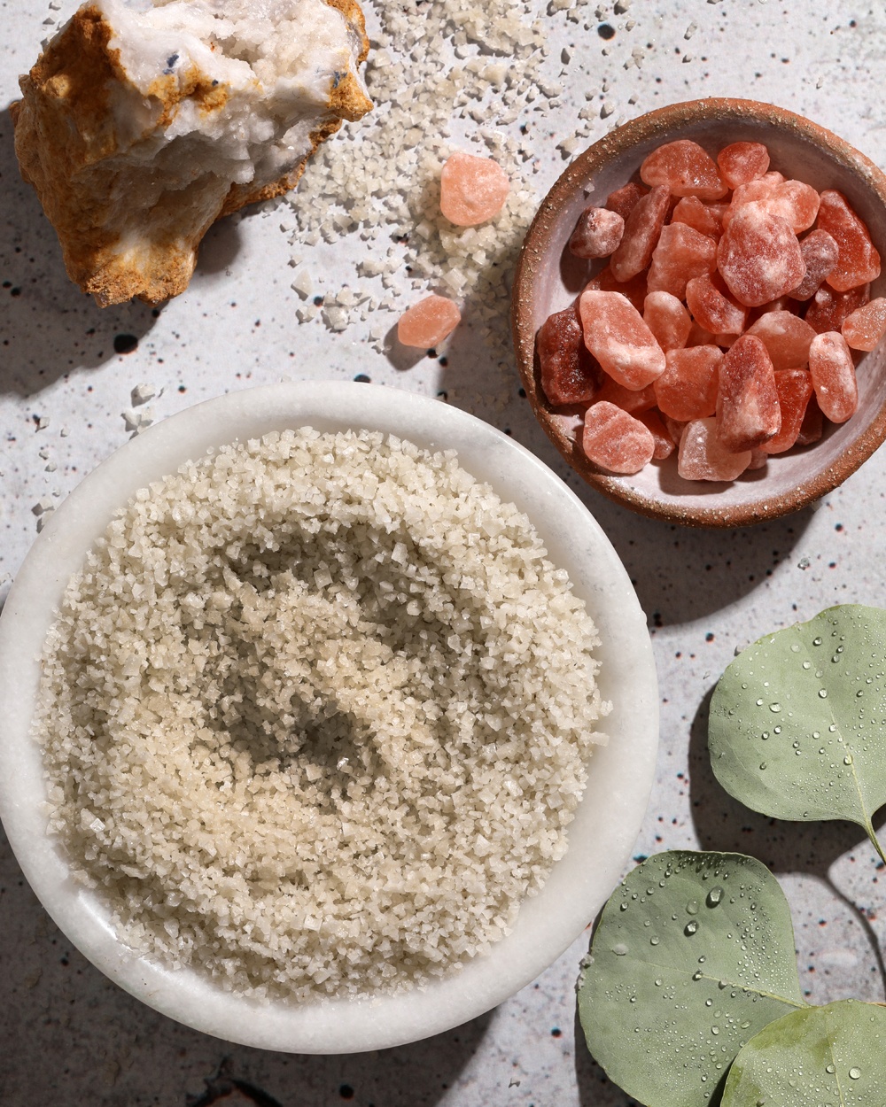 pink salt and french gray sea salt |
bramble berry