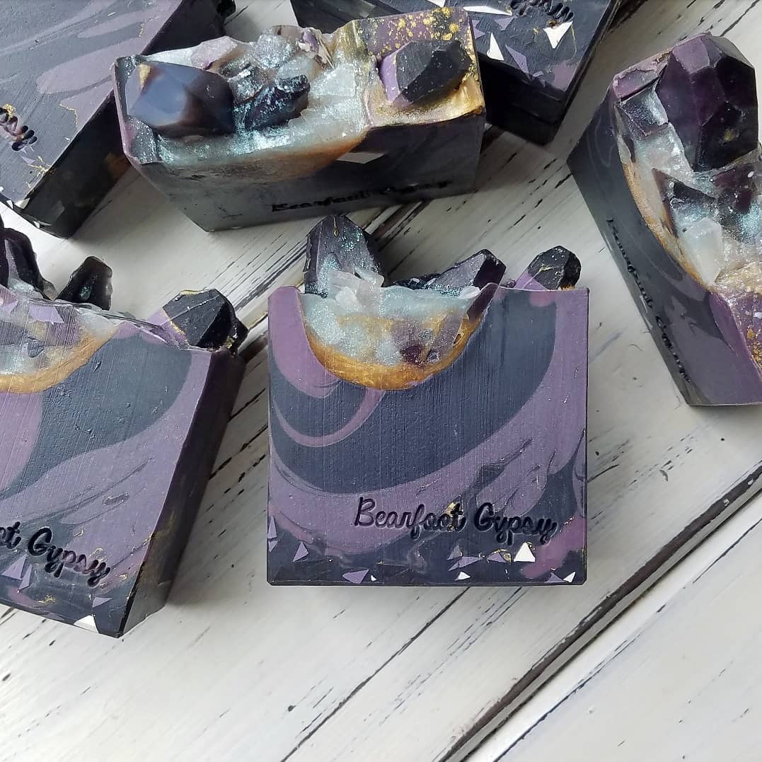 dark crystal soap by milkmade soap
