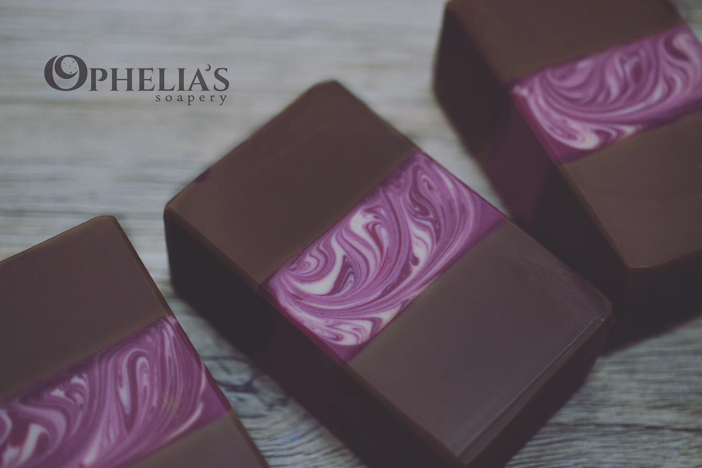 raspberry truffle soap by ophelia's
                soapery