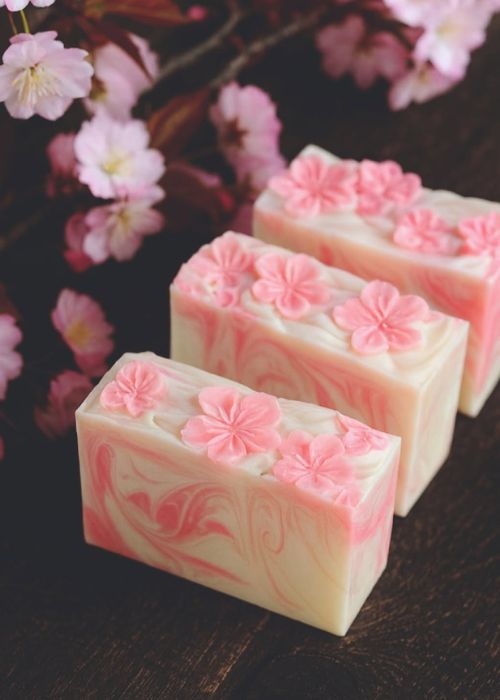 crisp apple rose soap by ophelia's soapery