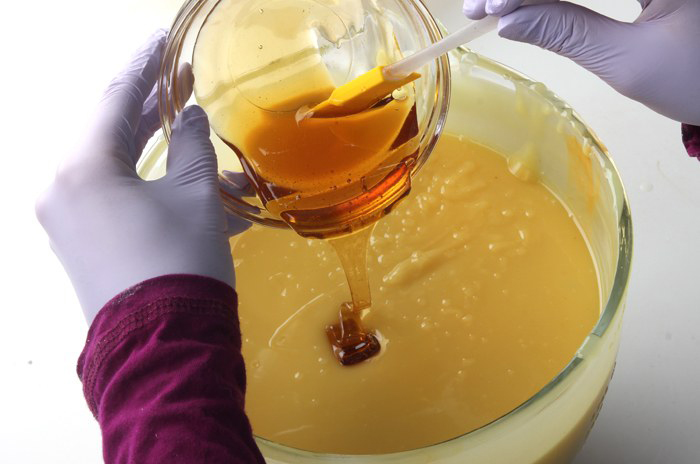 adding honey to cold process soap |
Bramble Berry