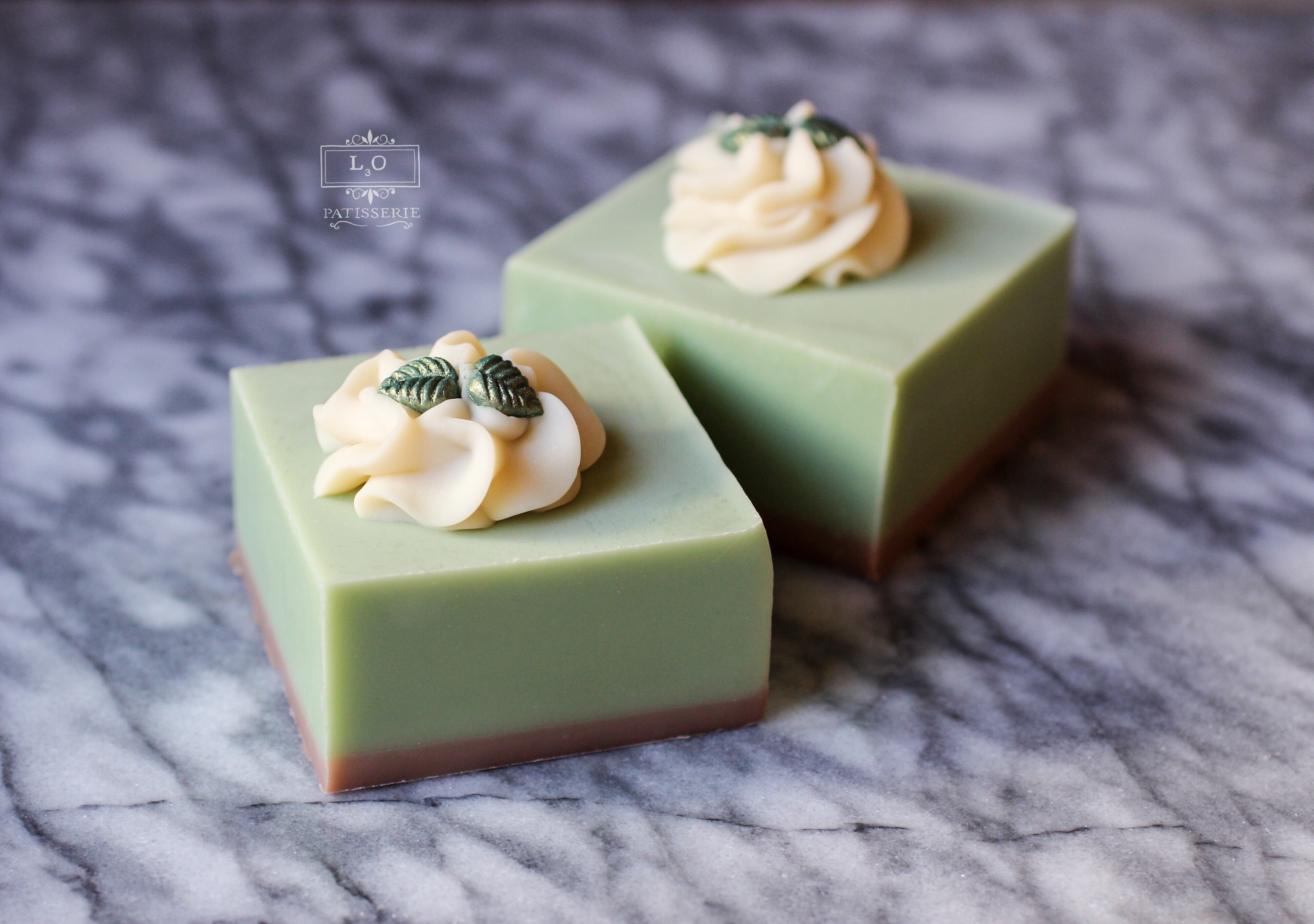 matcha tea soap by l3o soaps