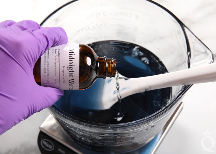 adding
                fragrance oil to melt and pour soap | bramble berry