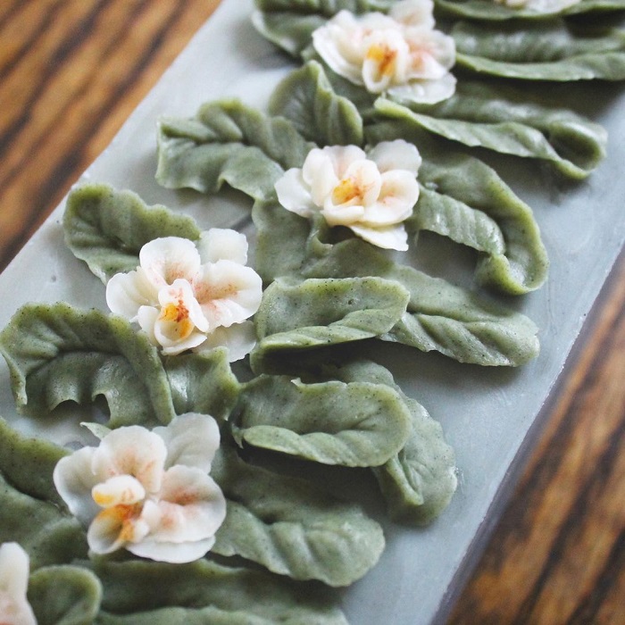 Piped Orchid Soap