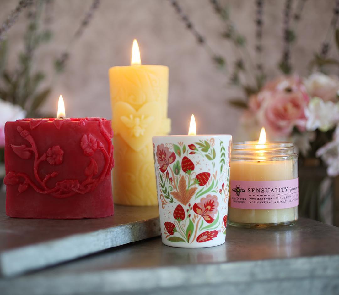 valentine's day candles by big dipper wax
                works