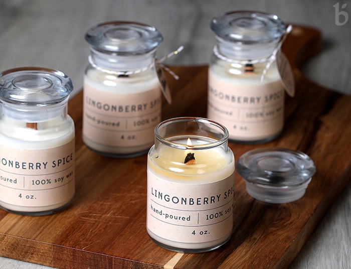 lingonberry spice candle kit | bramble
berry