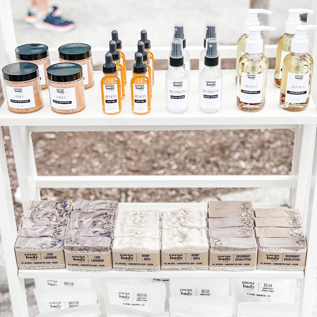 market display by cocoa body co | bramble
                berry