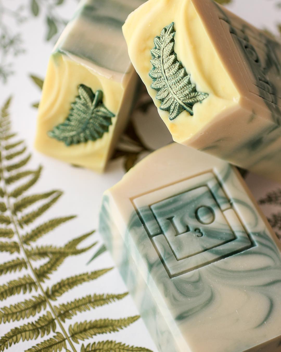 spring fern soap by l3o soaps