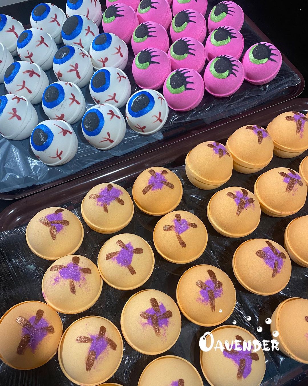 oavender halloween bath bombs | bramble berry