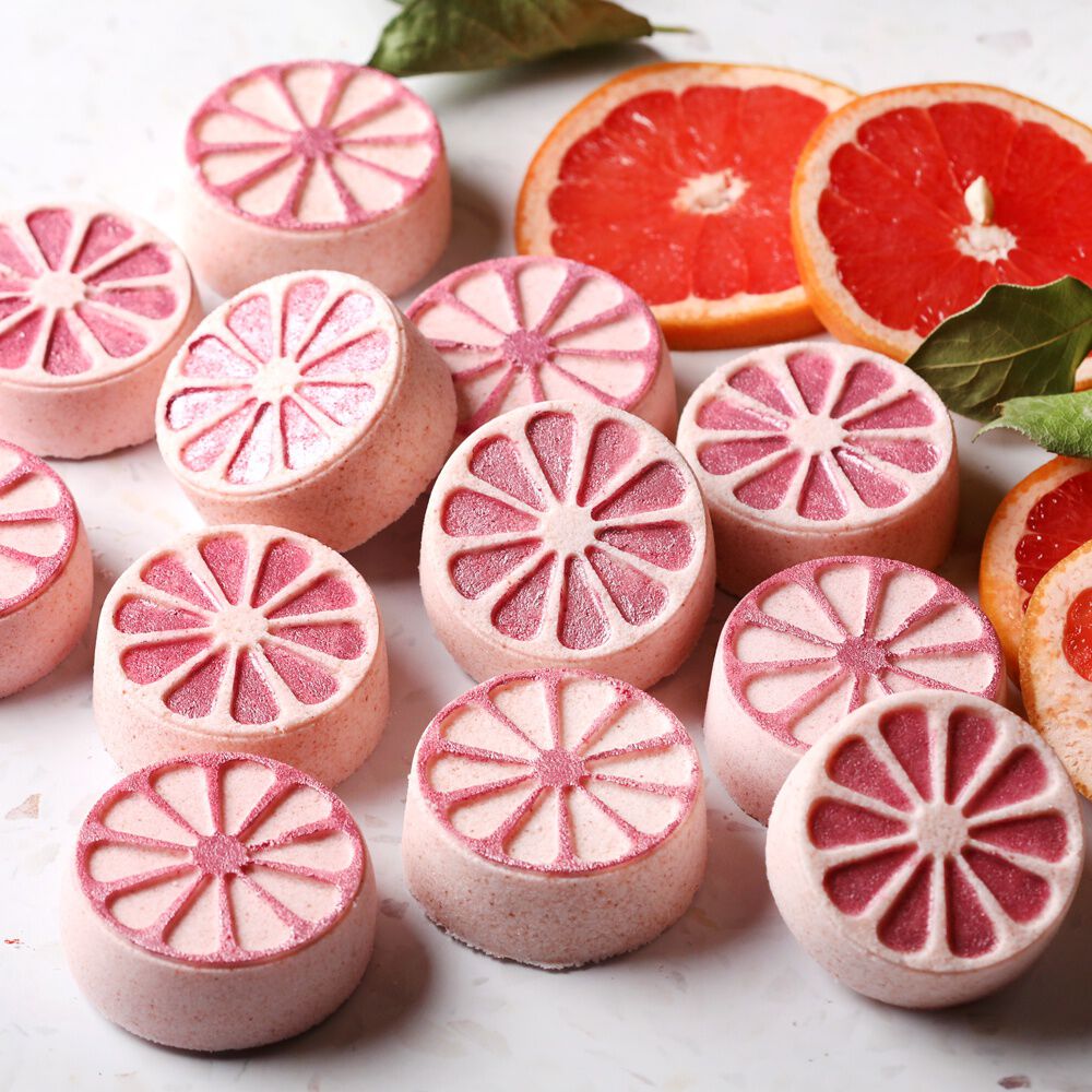 fresh citrus grapefruit bath bombs |
bramble berry