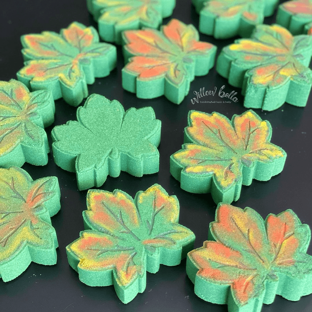 fall leaves bath bombs by willow bella
                soaps | bramble berry