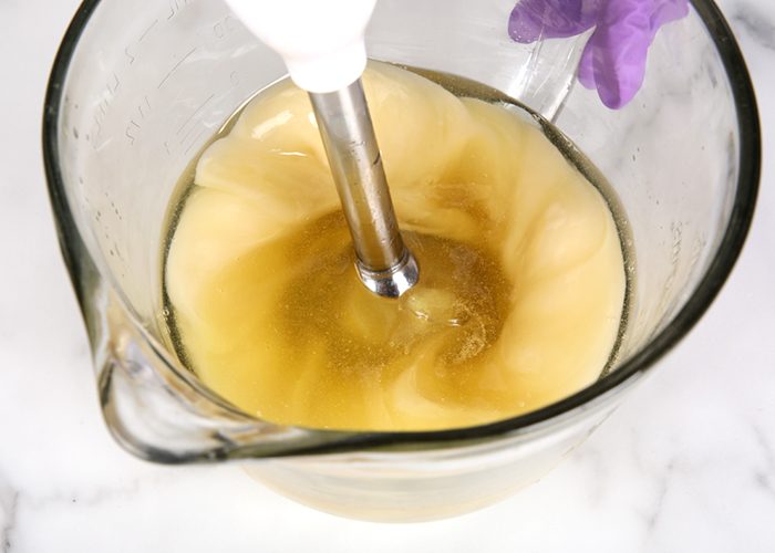 stick blending cold process soap | bramble
berry