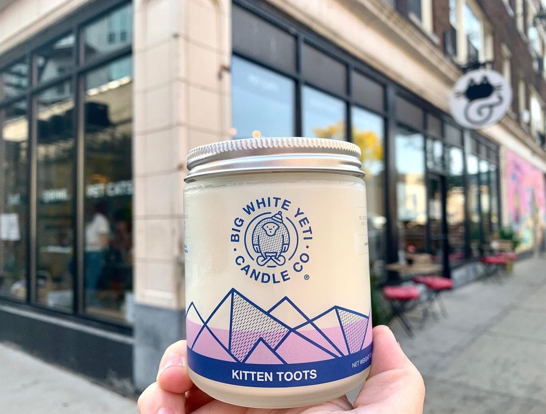 kitten toots candle by big white yeti | bramble berry