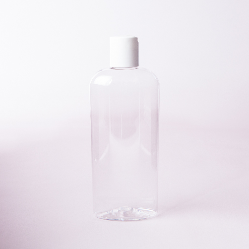 8 oz Bottle with White Disc Cap image number null