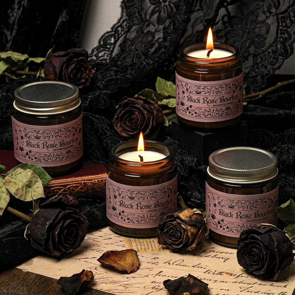 Black Rose Bourbon Candle Project image number null
