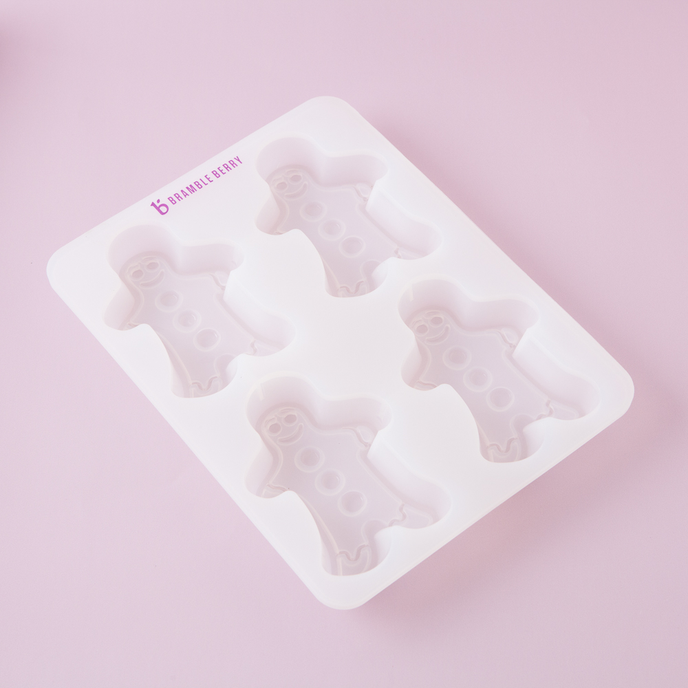 4 Cavity Gingerbread Silicone Mold image number null