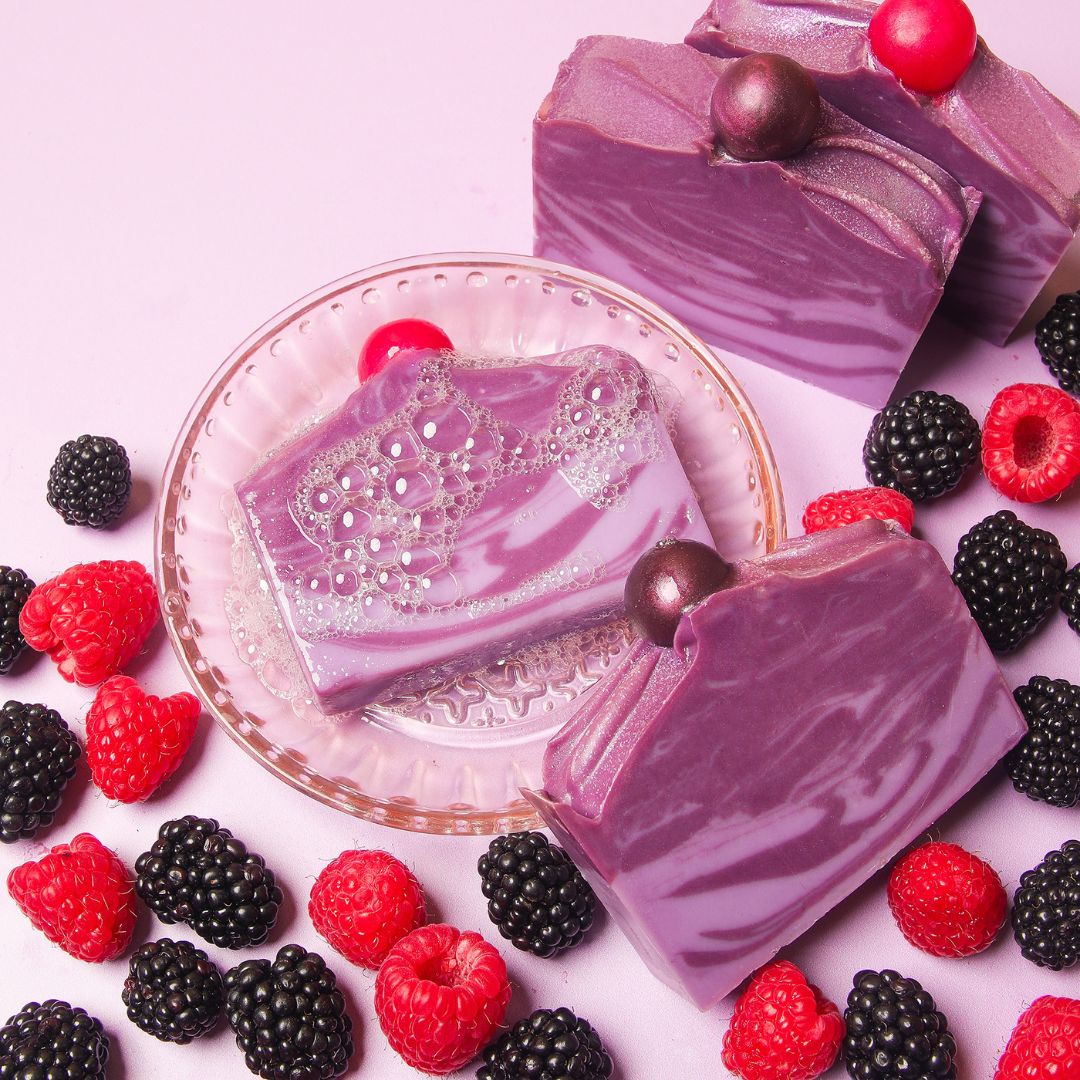 Blackberry Swirl Soap Project