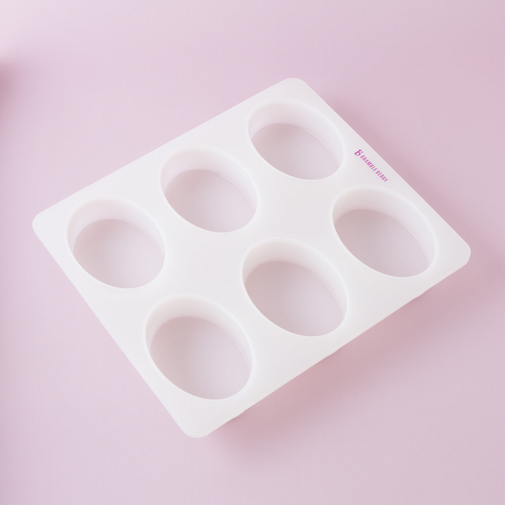 6 Cavity Oval Silicone Mold image number null