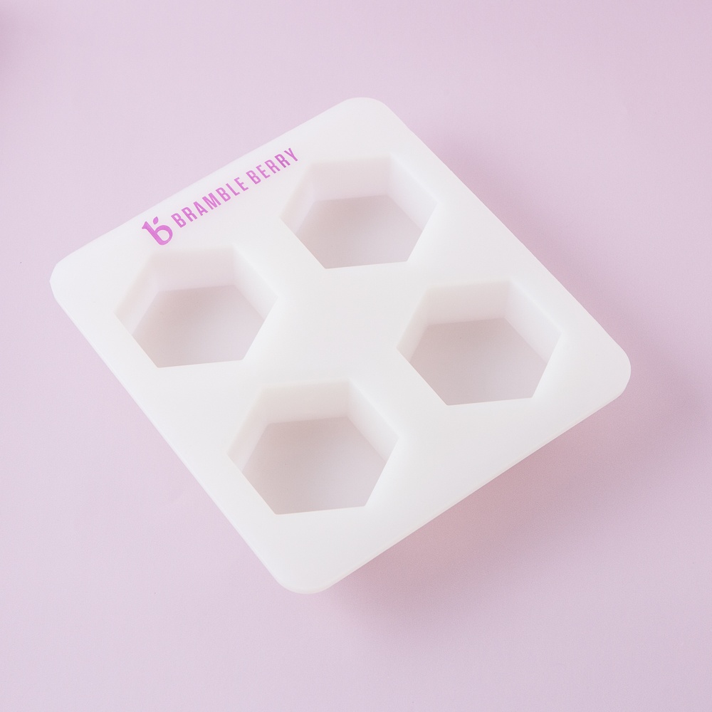 4 Cavity Hexagon Silicone Mold image number null