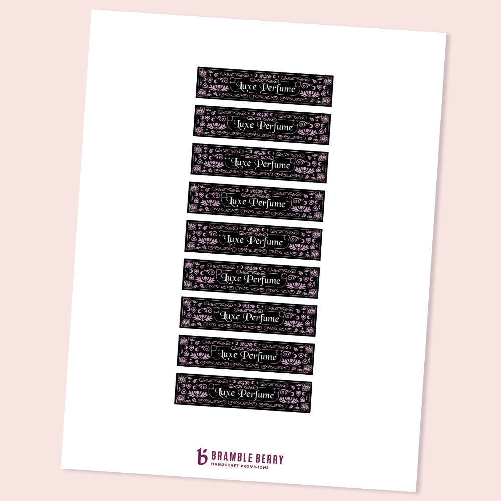 Printable Perfume Label image number null