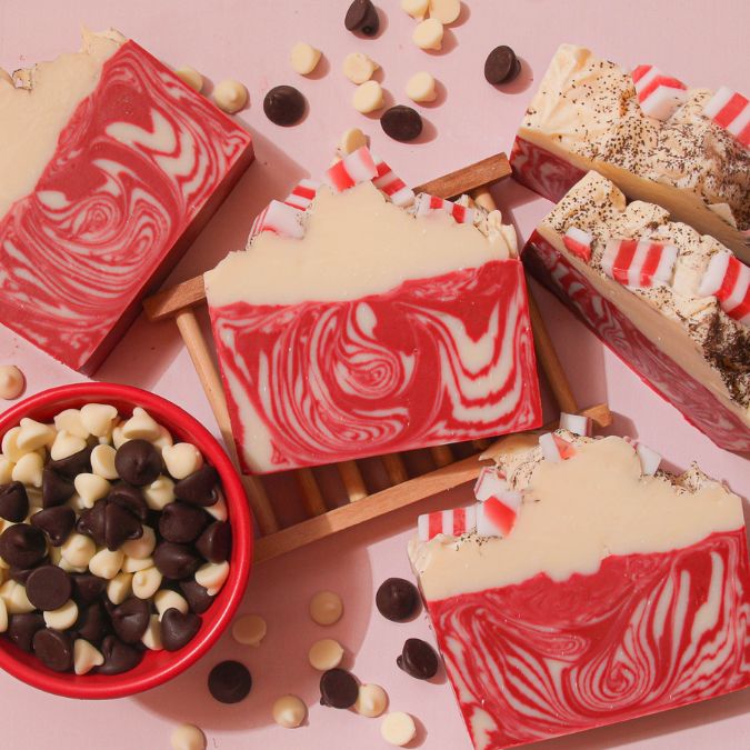 Peppermint Swirl Soap Project