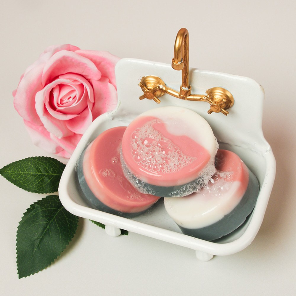 Rose Clay and Charcoal Spa Bars image number null