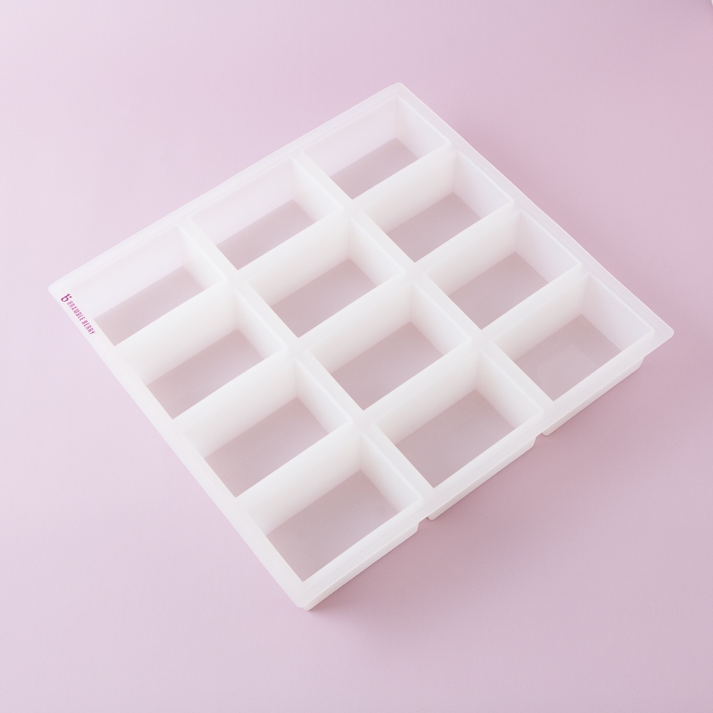 12 Cavity Rectangle Batch Silicone Mold image number null