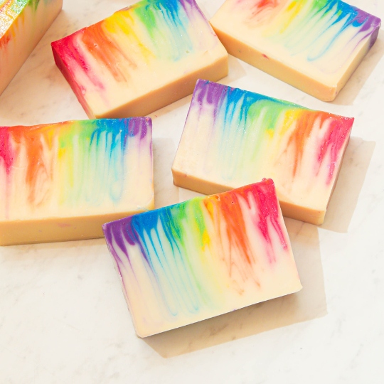 Rainbow Splash Soap Project